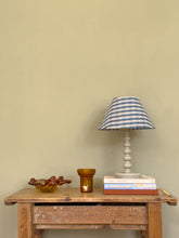 Load image into Gallery viewer, Antique French Bobbin Lamp with Checkered Shade
