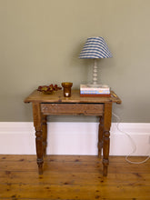 Load image into Gallery viewer, Victorian English Pine Farmhouse Hallway Console Table
