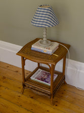 Load image into Gallery viewer, Vintage Cane and Wicker Side Table
