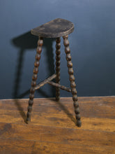 Load image into Gallery viewer, Antique French Demilune Bobbin Stool
