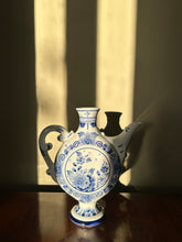 Load image into Gallery viewer, Antique Ceramic Blue And White Delft Bottle
